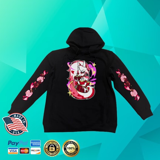 Hazbin Hotel Valentines Merch Loona Valentines 2025 Hoodie Sharkrobot