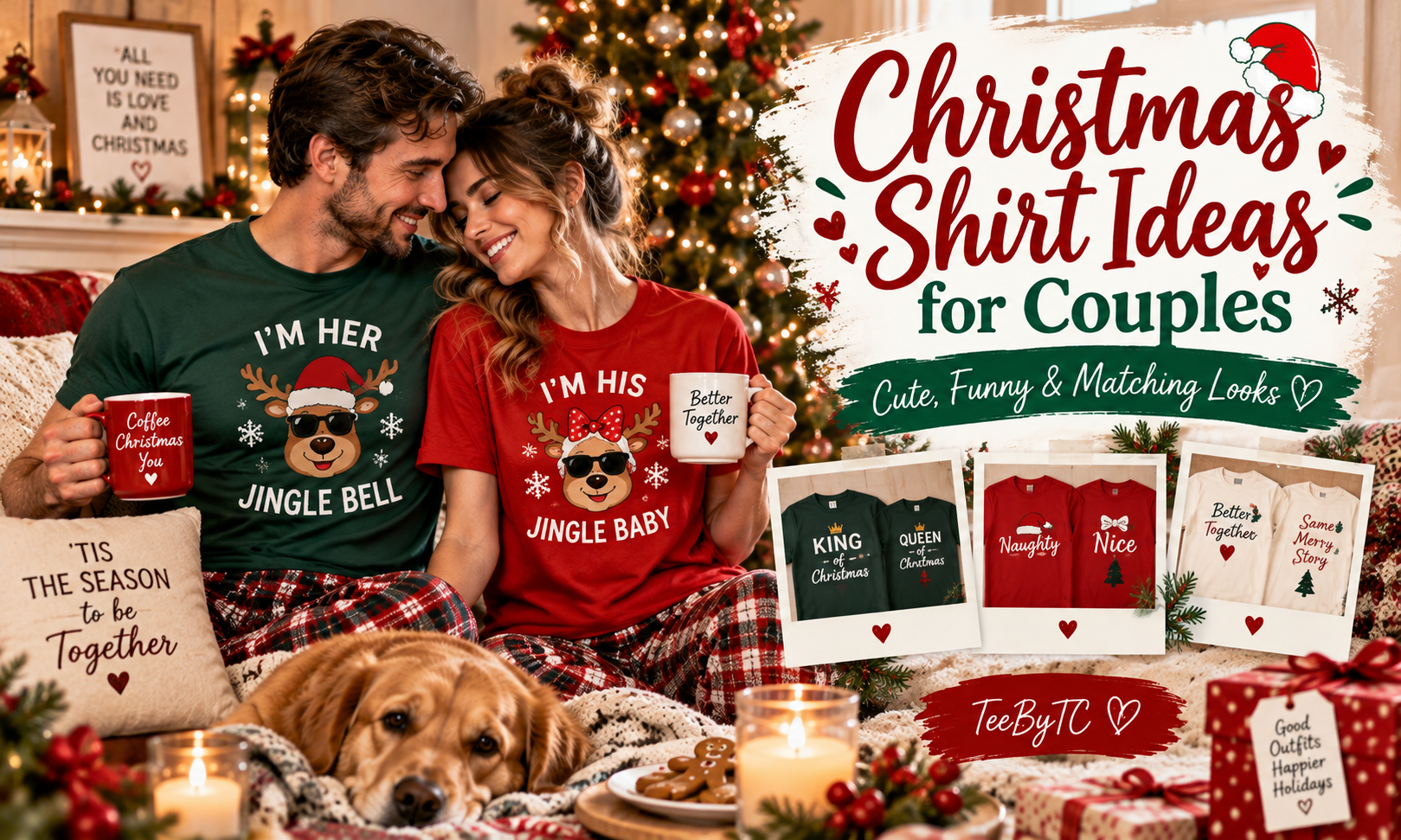 Christmas Shirt Ideas for Couples: Cute, Funny & Matching Looks 1 Christmas shirt ideas for couples featuring cute, funny and matching holiday shirts for a cozy Christmas celebration