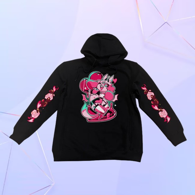 Hazbin Hotel Valentines Merch Emberlynn Valentines 2025 Bonus Hoodie Sharkrobot