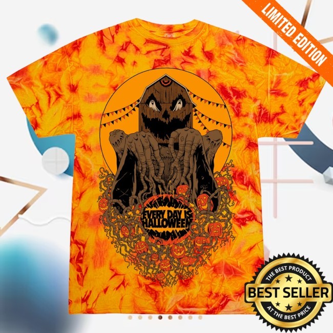Cavitycolors Merch Store Every Day Is Halloween 2026 Edition Tie Dye T-Shirt