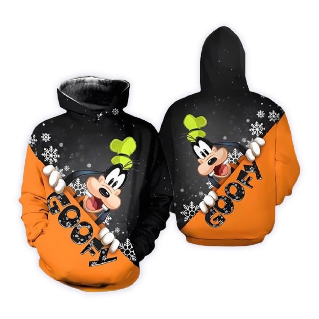 Best 80S Goofy Dog Christmas Disney Aop Unisex 3D Hoodie For Men