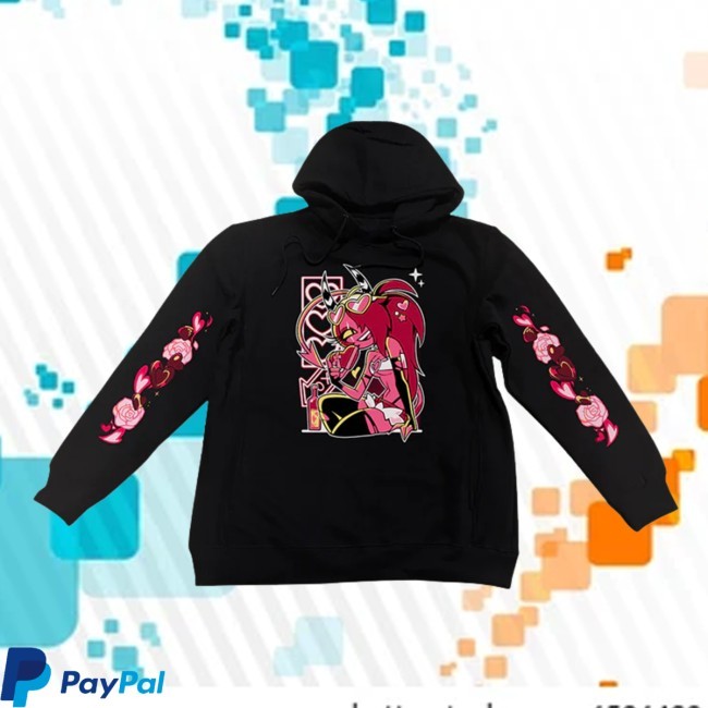 Hazbin Hotel Valentines Merch Sallie May Valentines 2025 Hoodie Sharkrobot