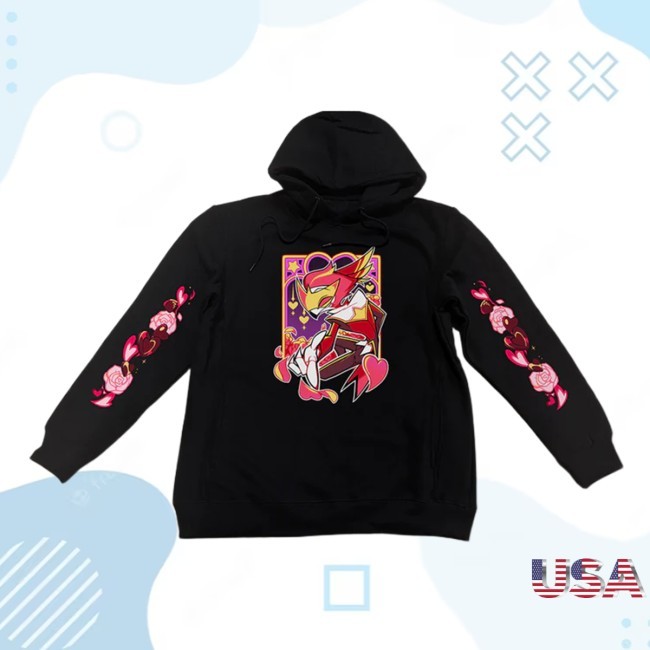 Hazbin Hotel Valentines Merch Vassago Valentines 2025 Hoodie Sharkrobot