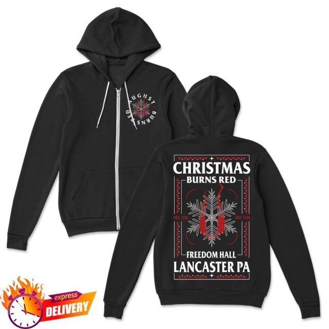 August Burns Red Merch Christmas Zip Up Hoodie
