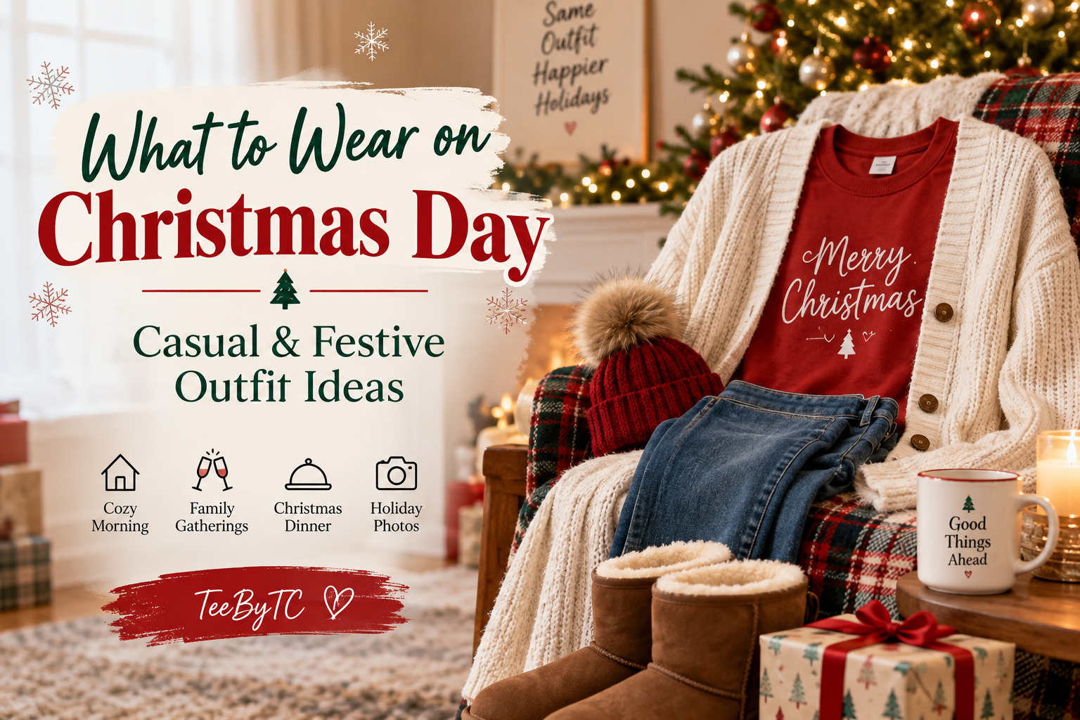 What to Wear on Christmas Day: Casual & Festive Outfit Ideas 1 Casual and festive outfit ideas for what to wear on Christmas Day