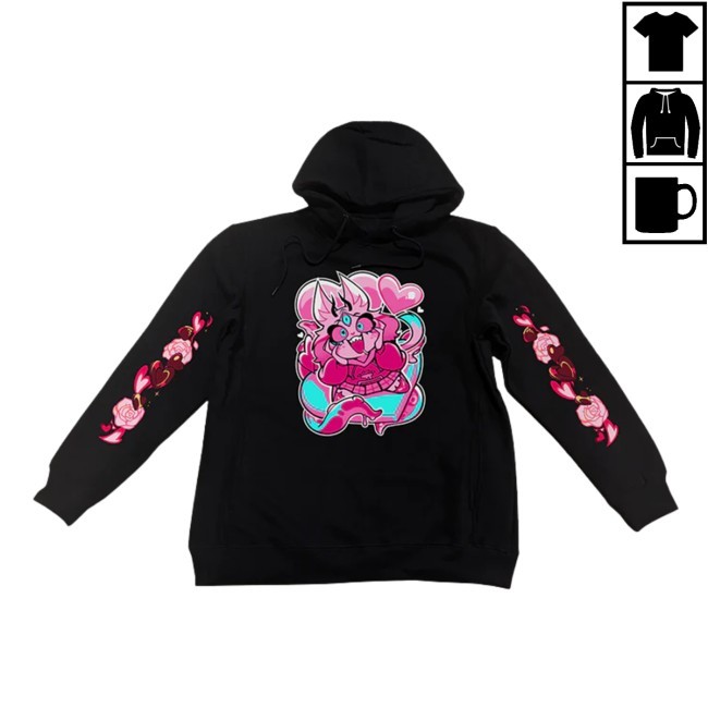 Hazbin Hotel Valentines Merch Emberlynn Valentines 2025 Hoodie Sharkrobot